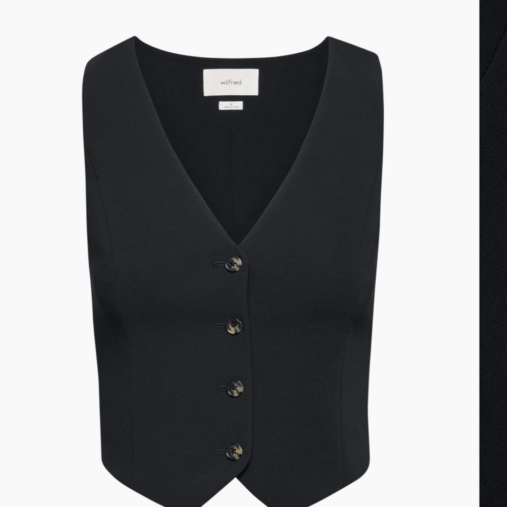 Wilfred Pacino vest aritzia black size 2
